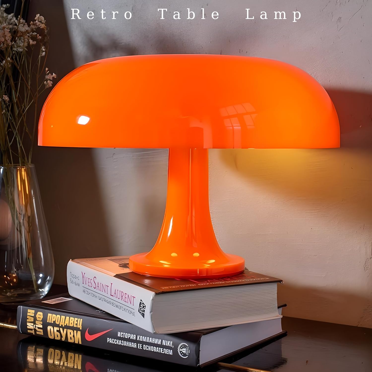 Orange Mushroom Table Lamp