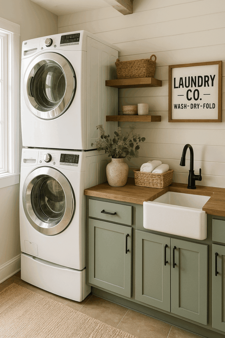 19 Genius Stackable Washer Dryer Laundry Room Ideas You’ll Love