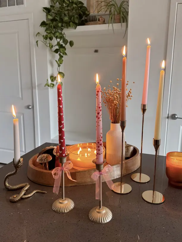 candles for bedroom decoration in the fall