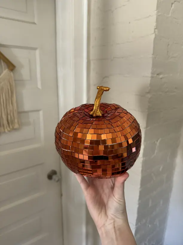 decorated pumpkin for the autumn season